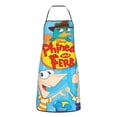 thumbnail image 2 of Phineas And Ferb Adjustable Bib Apron, Waterdrop Resistant Aprons with 2 Pockets Cooking Kitchen Aprons for Women Men Chef, 2 of 8