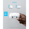 thumbnail image 2 of Regleta de alimentación USB Anker, regleta pequeña con 2 tomacorrientes y 2 cargadores USB-A, cable de extensión de 5 pies, sistema de seguridad para carga de escritorio, para cruceros, accesorios de, 2 of 5