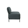 thumbnail image 3 of Armless Accent Chair,Modern Upholstered Living Room Chair with Metal Frame and Thick Cushion,Comfy Armless Side Chair,Leisure Reading Chair Single Lounge Chair for Bedroom Living Room Office,Grey, 3 of 7