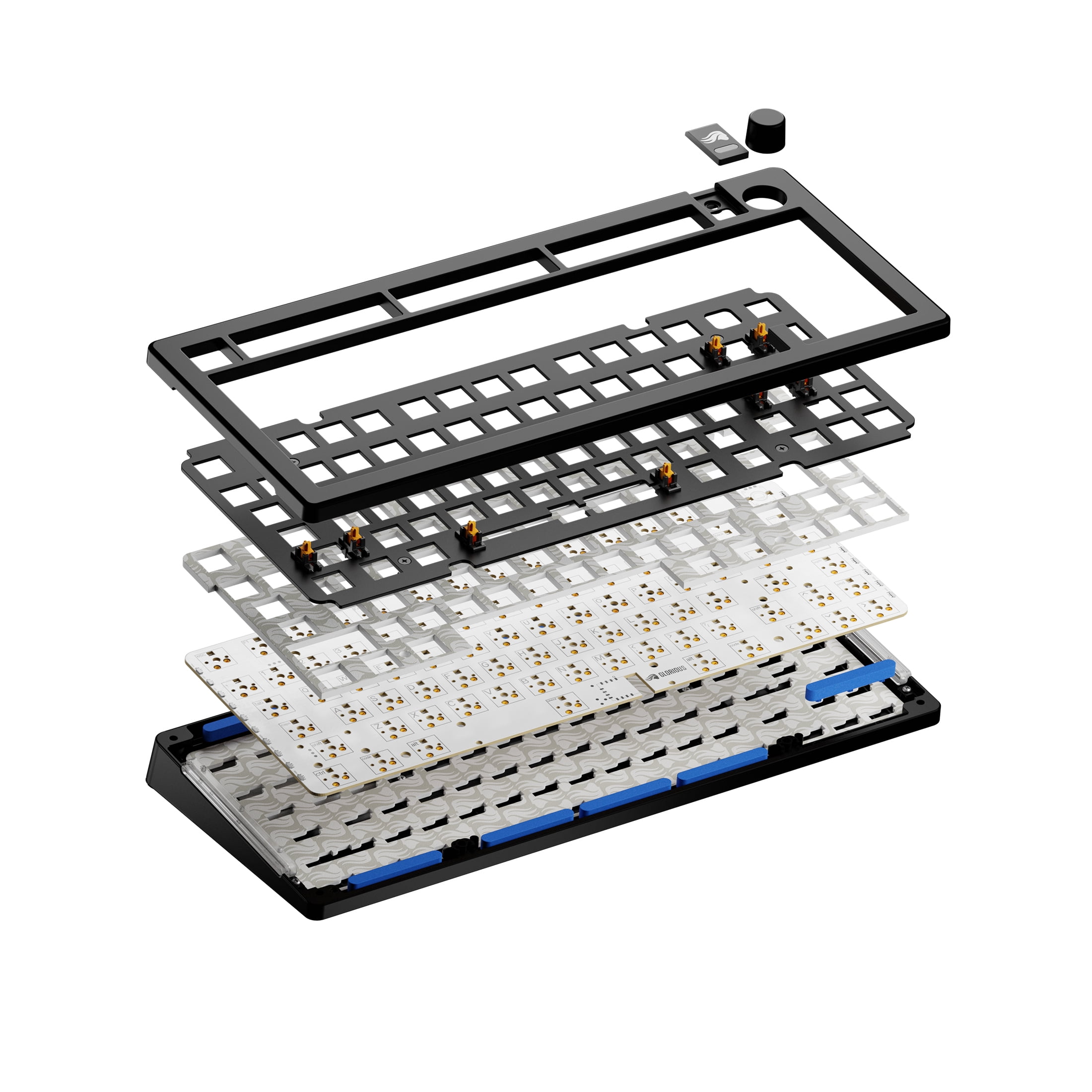 Glorious Gaming GMMK 3 75% Barebones Wired Mechanical Gaming Keyboard, Hot-Swappable Switches