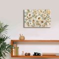 thumbnail image 6 of Epic Graffiti 'White Gold and Sage Floral' by Silvia Vassileva, Canvas Wall Art, 18"x12", 6 of 8