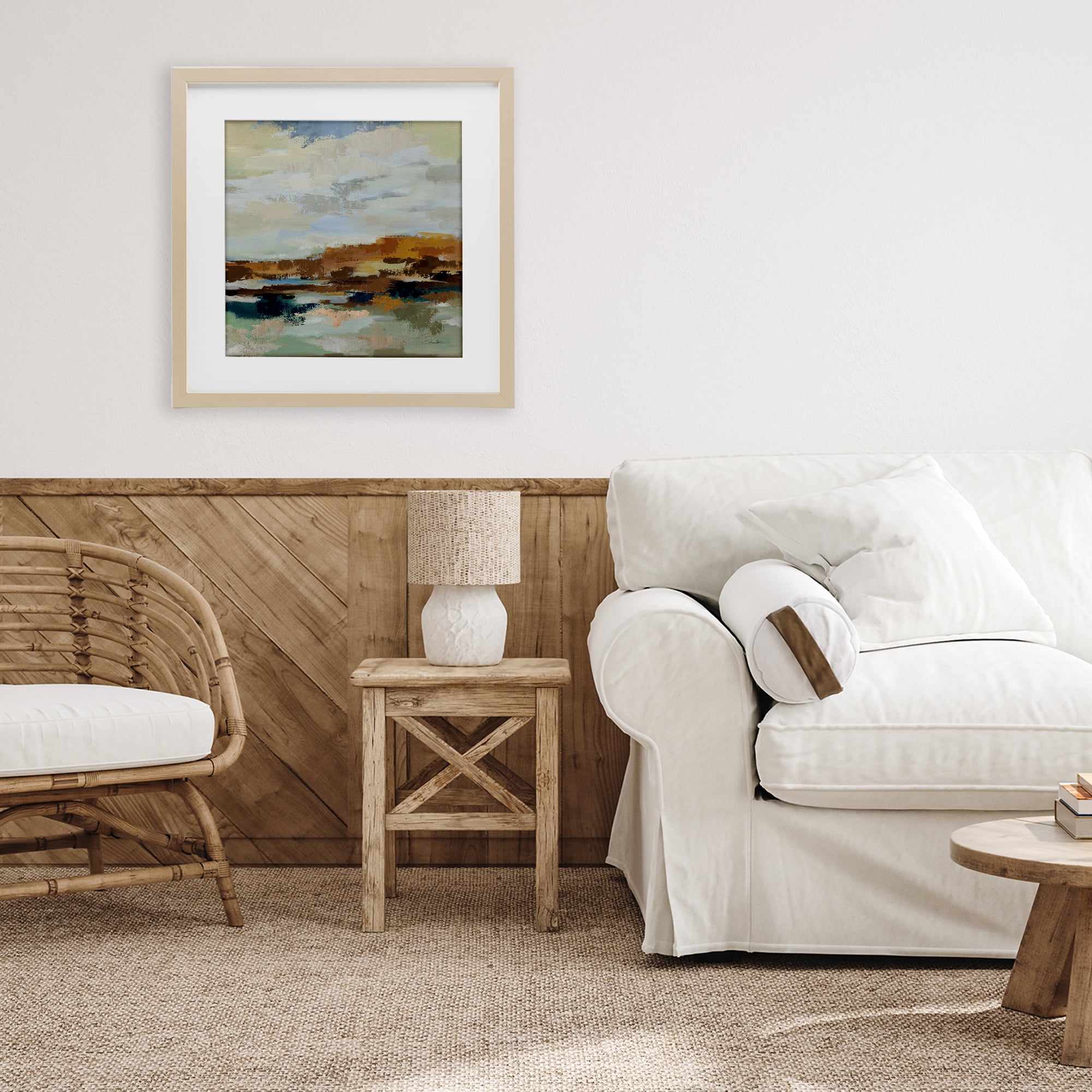 Stupell Industries American West Distortion Birch Framed Print Under Glass, design by Silvia Vassileva