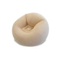 thumbnail image 2 of Inflatable Beanless Bean Bag Chair Lounge Sofa, 45x45x28"- Beige, 2 of 10