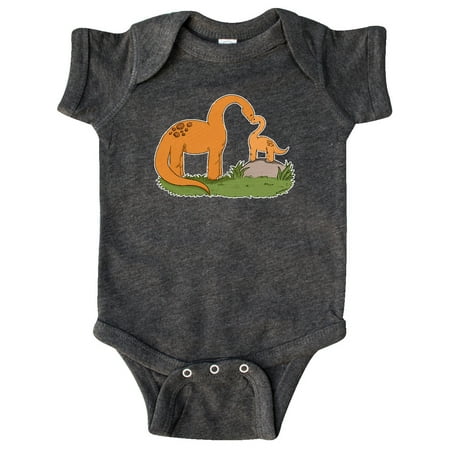 

Inktastic Cute Heart Brontosaurus Family Gift Baby Boy or Baby Girl Bodysuit