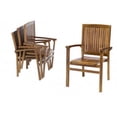 thumbnail image 3 of All Things Cedar Teak 5 pc. Patio Dining Table Set with Butterfly Extension, 3 of 6