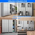 thumbnail image 4 of Gaeanet Metal Storage Lockers for Employees, 9 Door Steel Locker with Shelf & Hooks & Air Hole,Industrial Storage Locker for Gym,School,Office,Assembly Required,Blue, 4 of 7