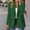 *Green, variant on ClodeEU Women's Button Blazer Jacket,Long Sleeve Open Front Workwear Coat,Solid Color Office and Daily Outerwear Hot Pink,Womens Plus M