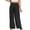 Black, variant on Women's Plus Size Sleep Pants Akafmk Women Cotton Pajamas Pants Soft Sleepwear Bottom Pants Solid Color Loose Home Pants Lightweight Loungewear Pants with Pockets