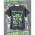 thumbnail image 5 of Minecraft Big Boys' T-Shirt Creeper Grid Design Short Sleeve Kids Tee, 5 of 5