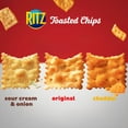 thumbnail image 4 of RITZ Toasted Chips Variety Pack, Cheddar, Sour Cream & Onion, & Original Crackers, Bulk Snacks, 4 Ct, 4 of 12