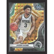 2025 Topps Bowman University Best Jaden Akins #94 Gold Refractor /50 Basketball Card