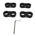 thumbnail image 2 of Fuel Hose Divider, Lightweight 8AN Fuel Line Mounting Clamp Aluminum Alloy Sturdy Reusable Durable Strong Compact  for 1/2in Brake Lines, 2 of 8