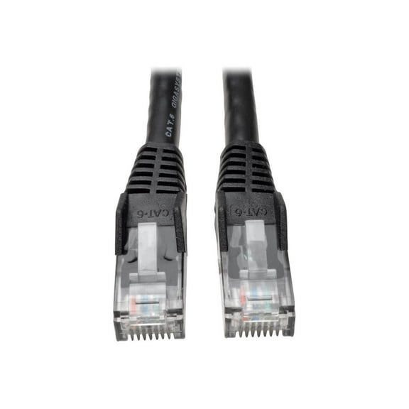 Tripp Lite 3' Cat6 Gigabit Snagless Molded UTP Ethernet Cable PoE Black 50Ct