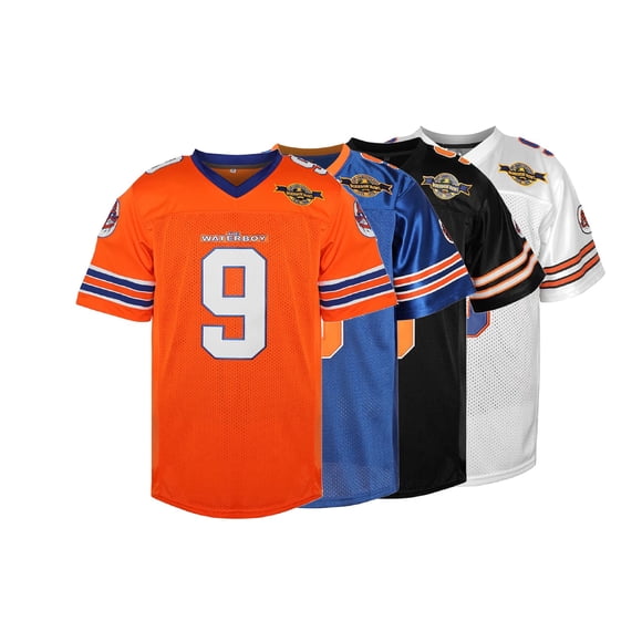 Camiseta De Fútbol Para Hombre 9 Bobby Boucher The Waterboy Mud Dawgs Movie Jersey Adam Sandler (Azul Xxl)