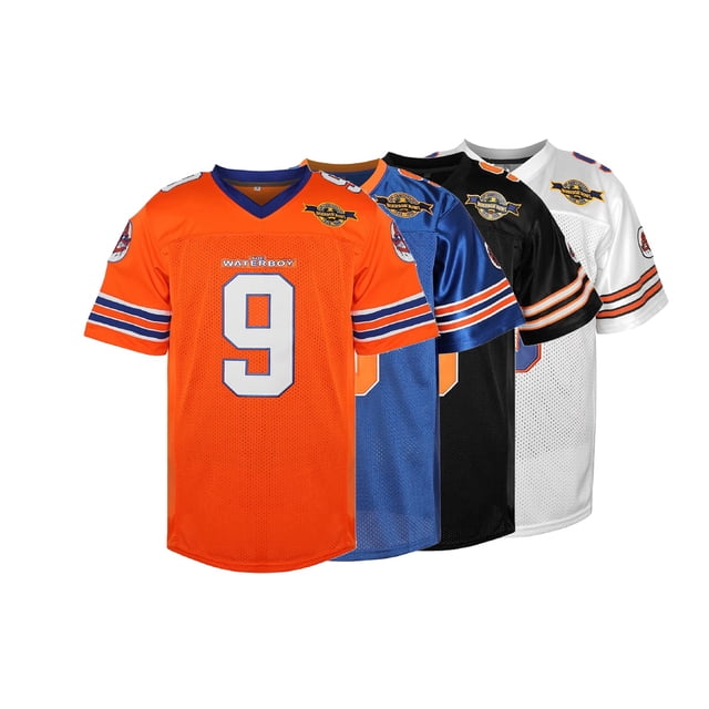 Camiseta De Fútbol Para Hombre 9 Bobby Boucher The Waterboy Mud Dawgs Movie Jersey Adam Sandler (Azul Xxl)