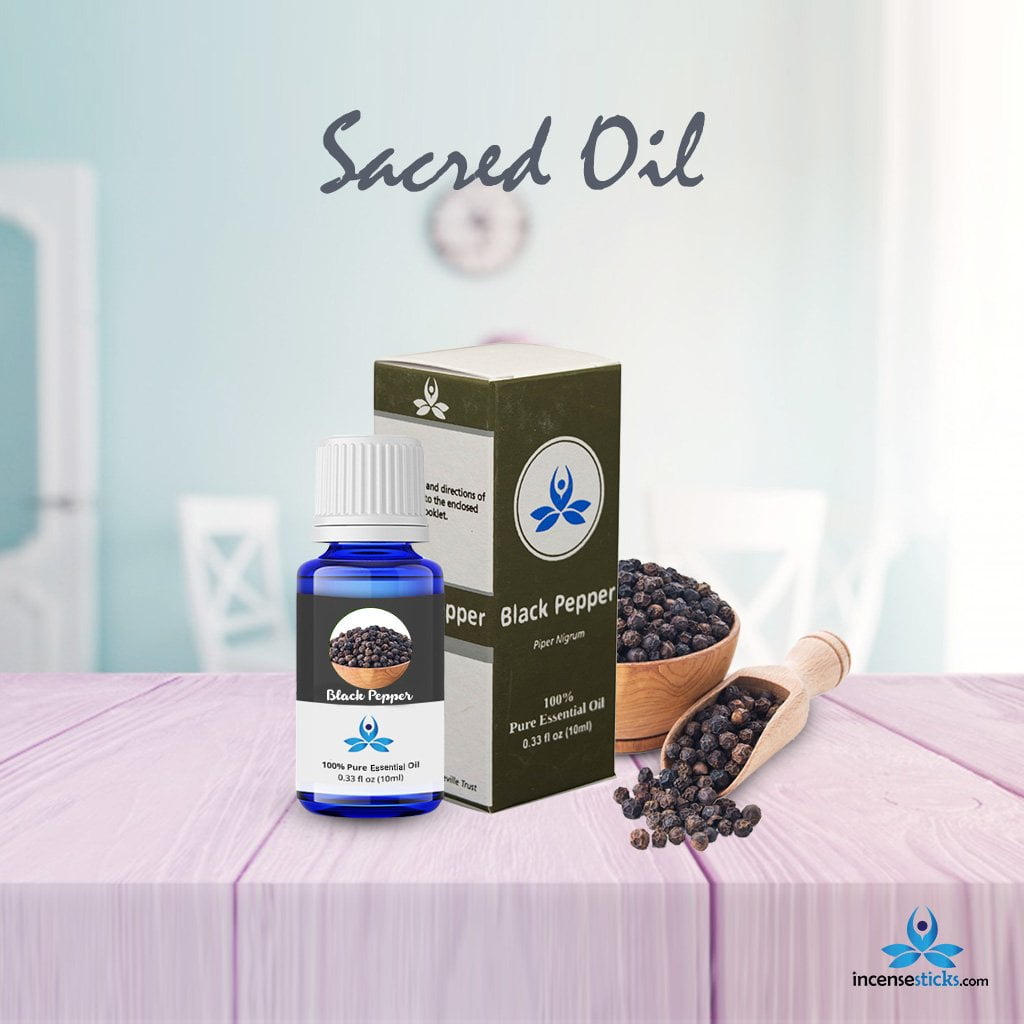 Natural 100% Pure Black Pepper Oil for Diffuser, Humidifier, Massage, Sleep, Bath, SPA, Skin & Hair Care - 10ml