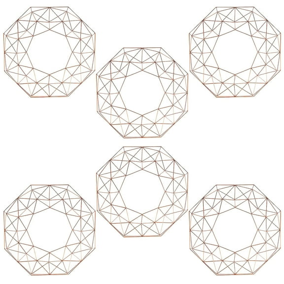 Fun Express Bulk Gold Geometric Frame Centerpieces 6 Pieces