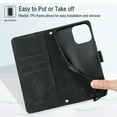 thumbnail image 4 of Case for Samsung Note 9 Skin Friendly PU Leather Wallet Case with Card Holder Kickstand Crossbody Lanyard Magnetic Closure Drop Protection Anti-scratch Phone Cover, 4 of 6