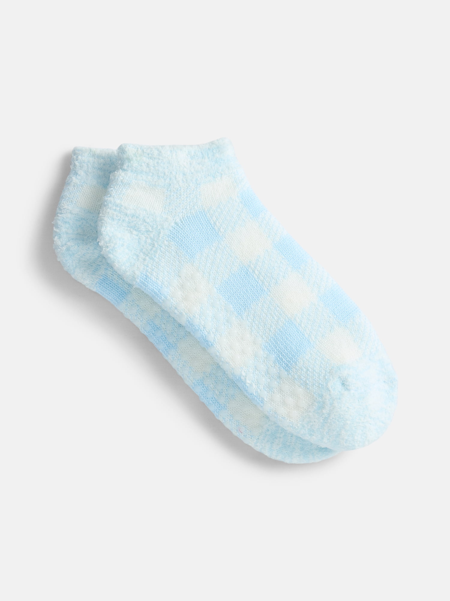 Joyspun Women's Double Layer Low Cut Lounge Socks, 3 Pack, Shoe Sizes 4-10