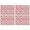 Pink Cow Milk, variant on Pink Cow Milk Strawberry Pattern Summer Placemats Table Placemats Set Of 4-Linen Kitchen Washable Placemats Table Mats 11.8"x17.7" Non-Slip Heat Resistant
