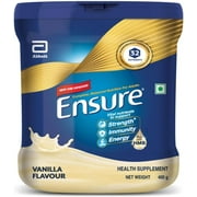 Ensure Powder Complete Balanced Nutrition for Adults, Vanilla Flavour,375g (Jar) (Pack of 10)