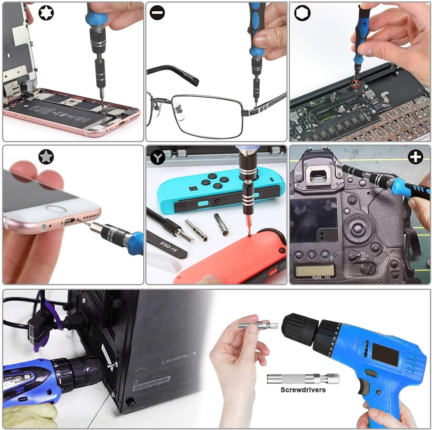 155 In Precision Screwdriver Set Professional Electronic Repair Tool Kit New 
