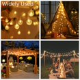 thumbnail image 6 of SKYUSE Solar String Lights for Outdoor Waterproof, 46FT 100LEDs Crystal Globe Fairy Lights with 8 Modes for Outside Garden Tree Patio Party Christmas Decorations(Warm White), 6 of 10