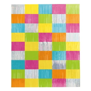 Way To Celebrate Multicolor Iridescent Foil Fringe Backdrop Kit