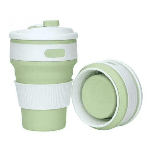 Vaso de Silicon Plegable Malubero Ecológico Verde