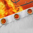 thumbnail image 4 of jejeloiu Rugby Sport Games Blackout Curtains Set of 2 (52x84 Each),Basketball Lovers Window Curtains,Orange Black Curtains and Drapes For Teens,Luxury Bedroom Decor, 4 of 6