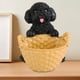 thumbnail image 1 of Cesta para Estatua de Perro Macarena Organizador Duradero de Esculturas de Animales Cac Negro, 1 of 8