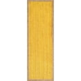 thumbnail image 2 of 2.6x6 Ft Yellow Jute Area Rug, Hand-Woven, Reversible, Farmhouse Boho Style, Durable & Pet-Friendly Rug for Living Room, Dining Room, and Bedroom, 2 of 5