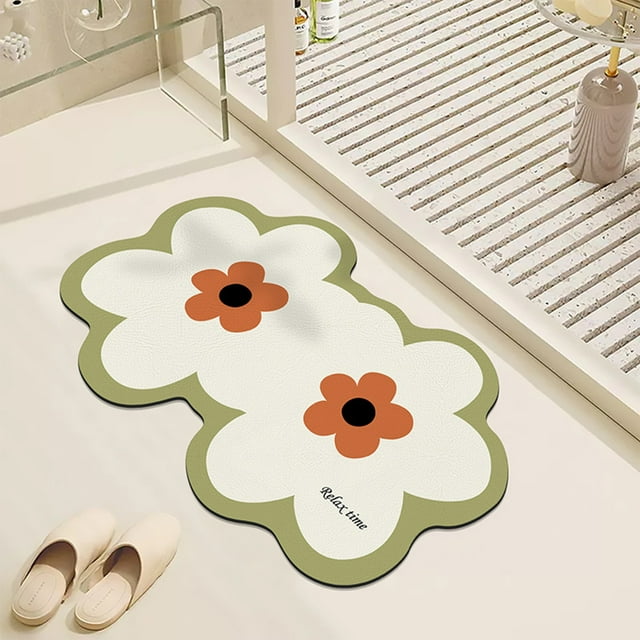 Carpet Rubber Material Bathroom Non Slip Mat Absorbent Floor Mat Entrance Mat Non Slip Foot Mat Bedroom Carpet