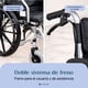 thumbnail image 5 of Silla De Ruedas Sobrepeso 200 kilos Plegable 24 Pulgadas Todo Terreno Uso Rudo, 5 of 11