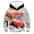 thumbnail image 1 of Pixar Cars Hooded Sweatshirt Kids Cartoon Lightning McQueen Children Long Sleeve Pullover Baby Boys Girls Hoodies Tops Clothing, 1 of 6