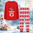 thumbnail image 2 of Staki Christmas Fleece Pullover Sweatshirt and Jogger Pants Outfit Set Toddler to Big Kid Christmas Outfit Baby Girl(Red,5-6 Years), 2 of 4