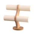 thumbnail image 1 of EeaseCA Double Layer Bracelet Rack Double Layer Display Rack Jewelry Bracelet Display Rack (White), 1 of 7