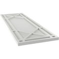 thumbnail image 6 of Ekena Millwork 12"W x 58"H True Fit PVC Bungalow Fixed Mount Shutters, Hailstorm Gray (Per Pair - Hardware Not Included), 6 of 7