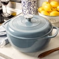thumbnail image 2 of Lodge Cast Iron 6QT Ocean Enamel Dutch Oven, 2 of 3