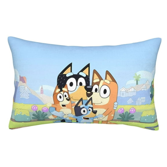 Saiise Bluey Printed Pillowcases with Envelope Closure, Gift for Women Men-14"x20" (Pillow not included)