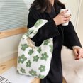thumbnail image 2 of Bolso de hombro con estampado de flores para mujer bolsa de Likrtyny hombro de felpa suave bolso de mano peludo y esponjoso para compras de invierno, 2 of 9