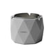 thumbnail image 5 of Cenicero geométrico Rhombus Soporte para cenicero de hormigón Contenedor de almacenamiento a prueba de viento Artesanía hecha a mano, forro de acero inoxidable kenally HA006486-02B, 5 of 7