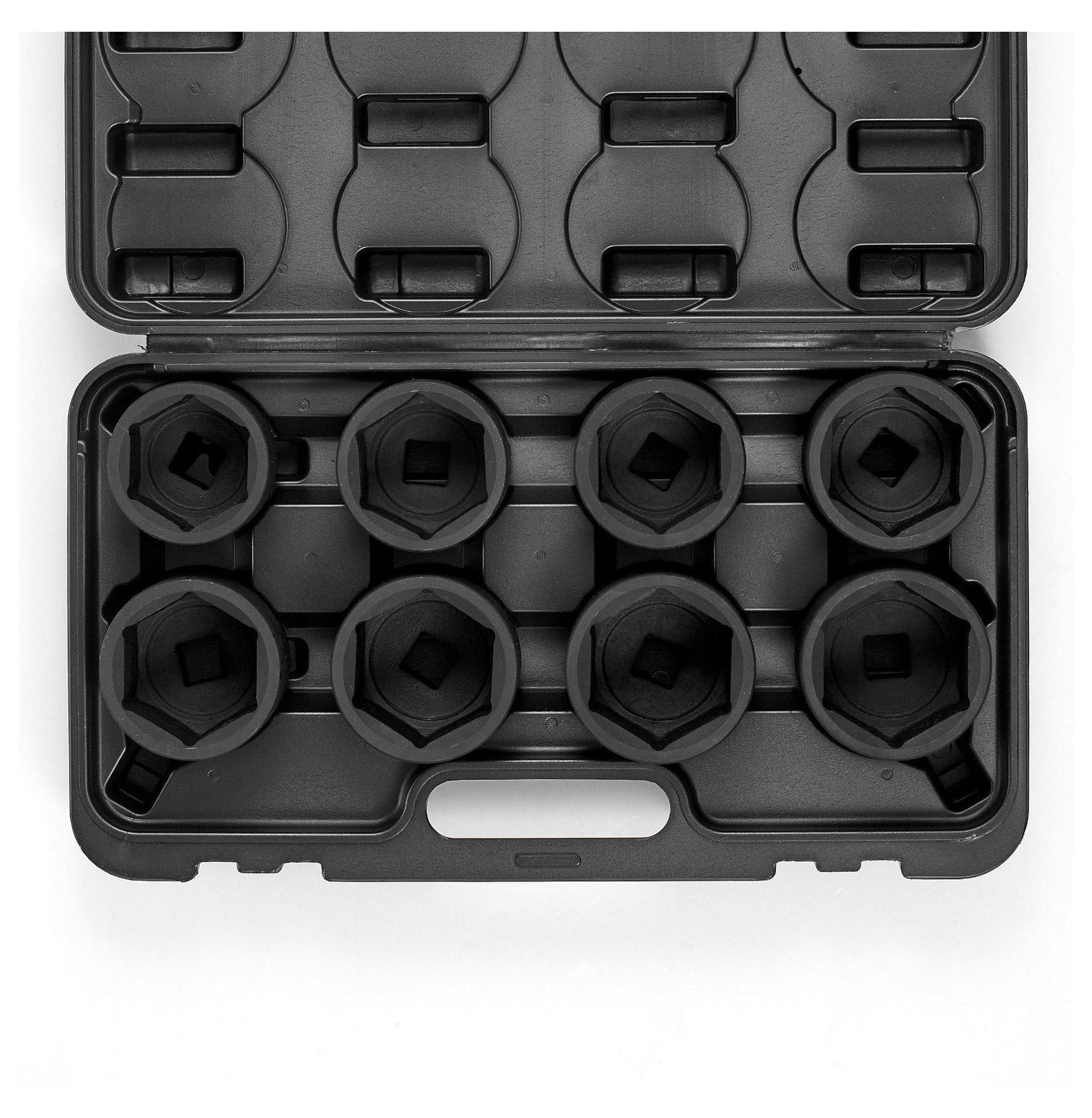 3/4" Drive Axle Nut Impact Socket Set - 8PC SAE Spindle Nut Sockets - 6-Point - CR-MO Steel - Vehicle Maintenance & Repair