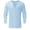 Blue, variant on Krdevn Men's Casual V Neck Long Sleeve T Shirt Slim Fit Basic Solid Color Top Comfortable Breathable Soft Shirt for Daily Wear,XXL