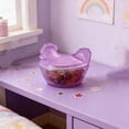 thumbnail image 1 of KTTECTOA Crystal Glass Cute Chicken Storage Jar Candy Jar Multi-Color Hen Dried Fruit Jar Clearance Home Accessories Canada Days Home Essentials Home and Kitchen, 1 of 6