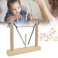 thumbnail image 4 of Hand Percussion , Clear Sound Metal Pine Home Decor Easy Playing Triangles Instrument  For Playing, 4 of 8