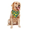 thumbnail image 4 of Dog Bandanas, darkgreen Lemon leaves Adjustable Dog Scarf Triangle Bib Handkerchief Accessories for Small Medium Large Dogs, Cats, Pets, 4 of 6