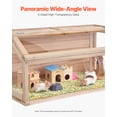 thumbnail image 5 of VEVOR Wooden Hamster Cage, 270° Viewing Hamster Habitat, 32 x 16 x 16 in, Dwarf Hamster Cages with Openable Top, Ventilated Small Animal Cage, Pet Mouse Cage for Gerbils, Rats, Guinea Pigs, Mice, 5 of 9