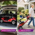 thumbnail image 3 of Ecolo Cycle ET4 Move 4 Wheel Mobility Scooter for Adults and Seniors - Health Canada Approved - Lightweight Foldable Electric Scooter with LED Lights, Rear Suspension & Detachable Basket - Red, 3 of 10