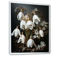 thumbnail image 2 of Designart "Golden Frost Snowdrops I" Snowdrops Floater Framed Wall Art Prints, 2 of 5